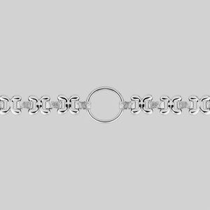 REGALROSE Fancy Link Chain Chocker in Silver